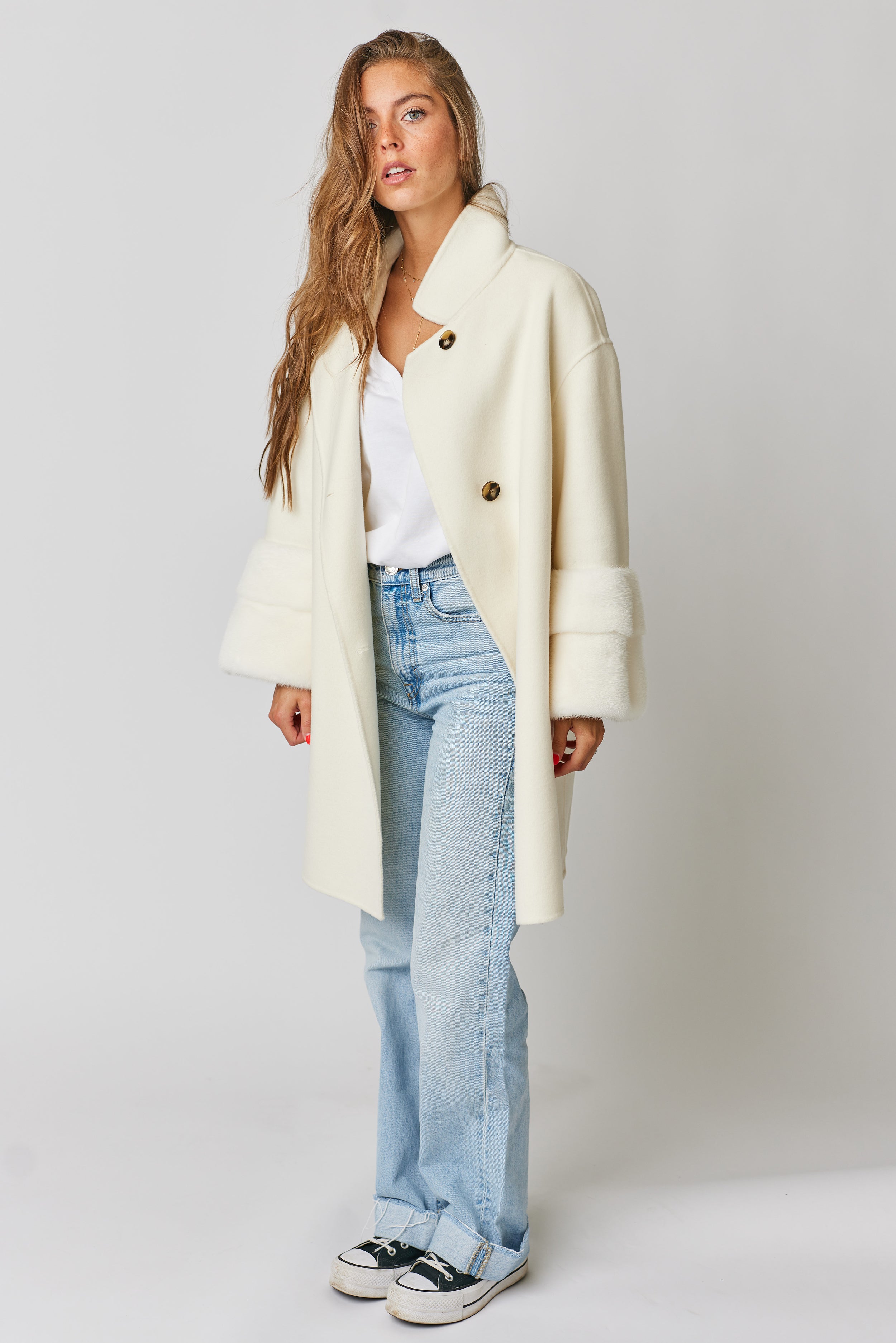Faubourg Cashmere Coat - Ivory