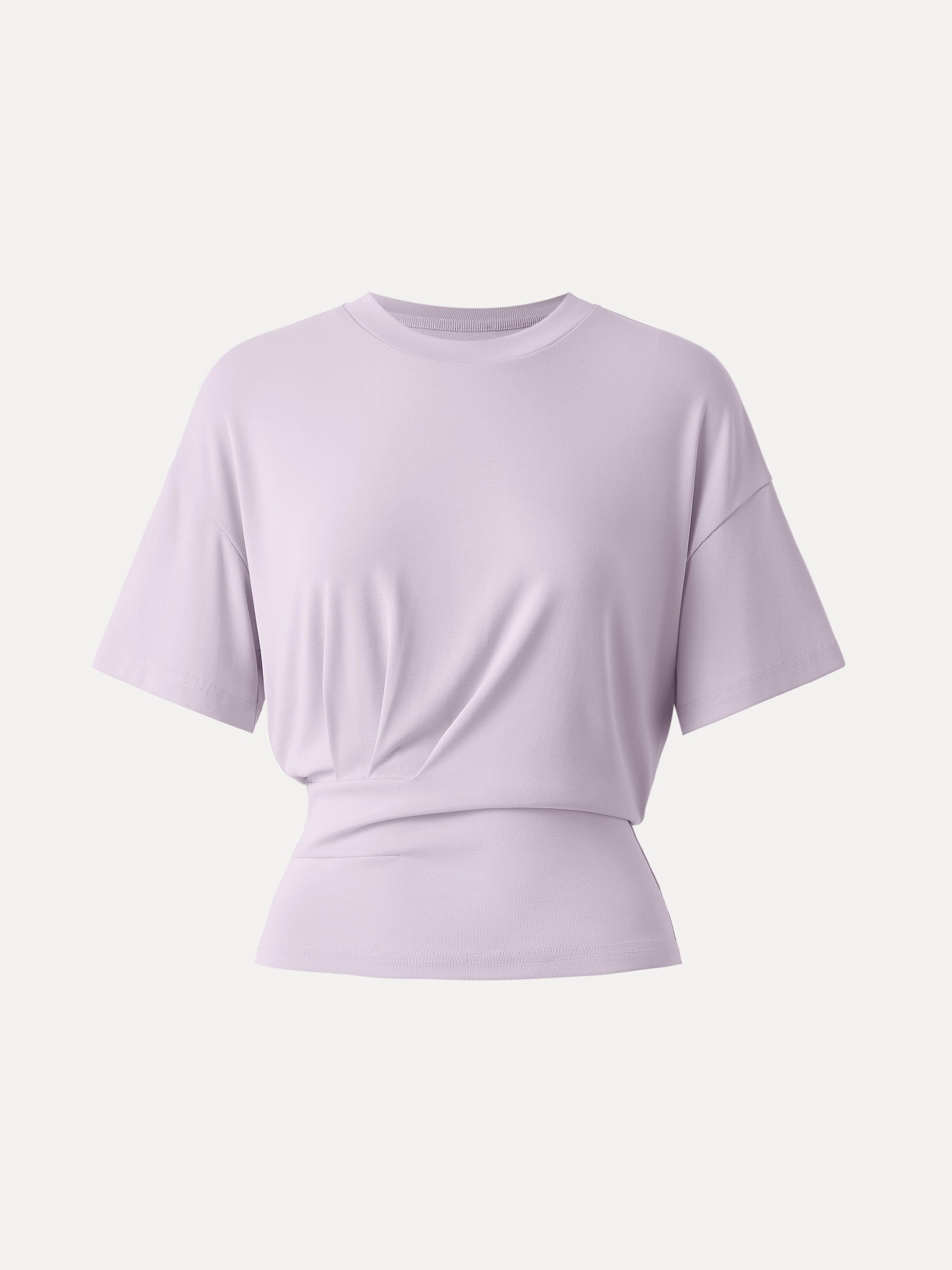 Crewneck Short Sleeve Tucked Tee