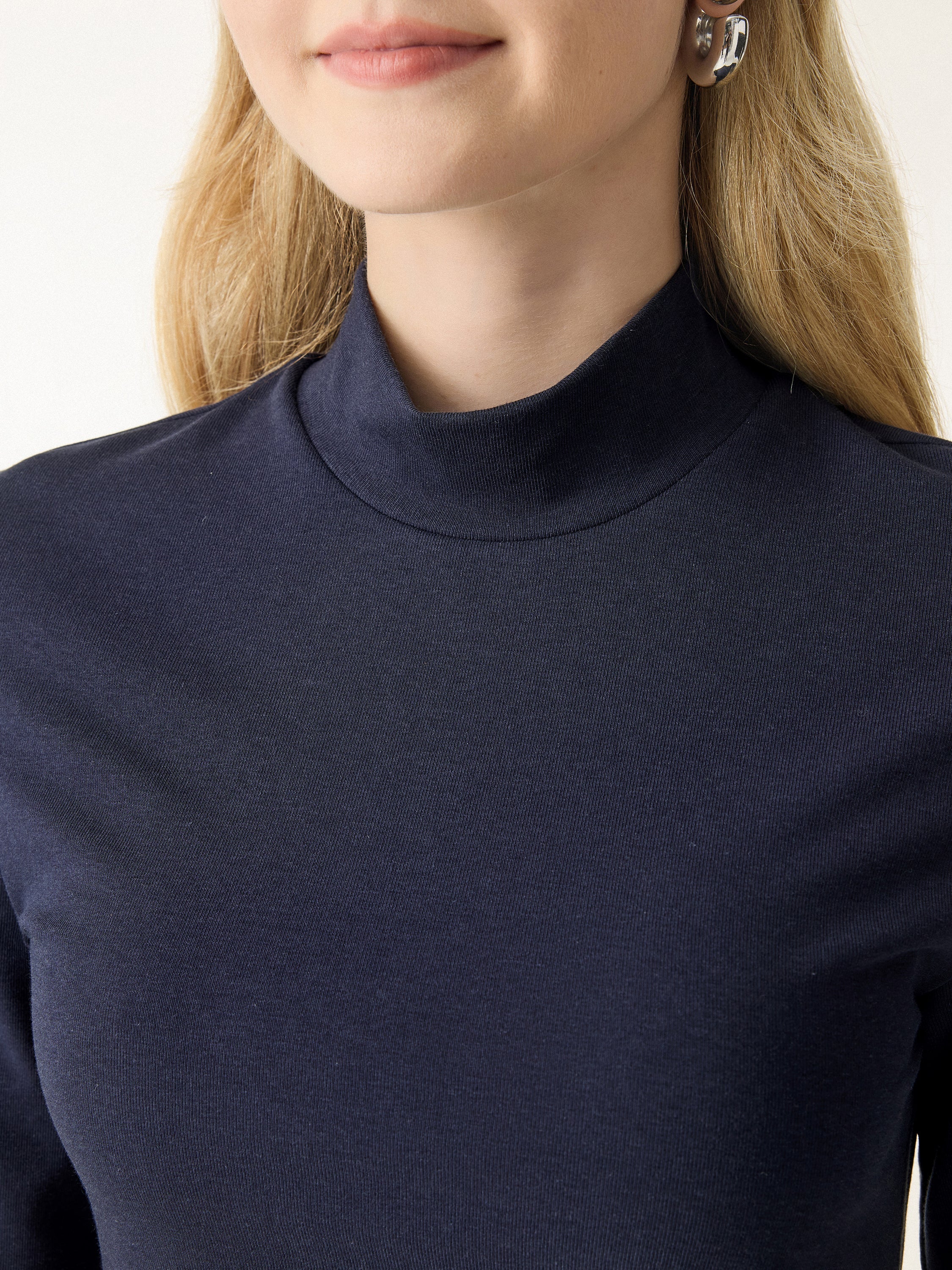 HighNeck Sculpt Midi Dress