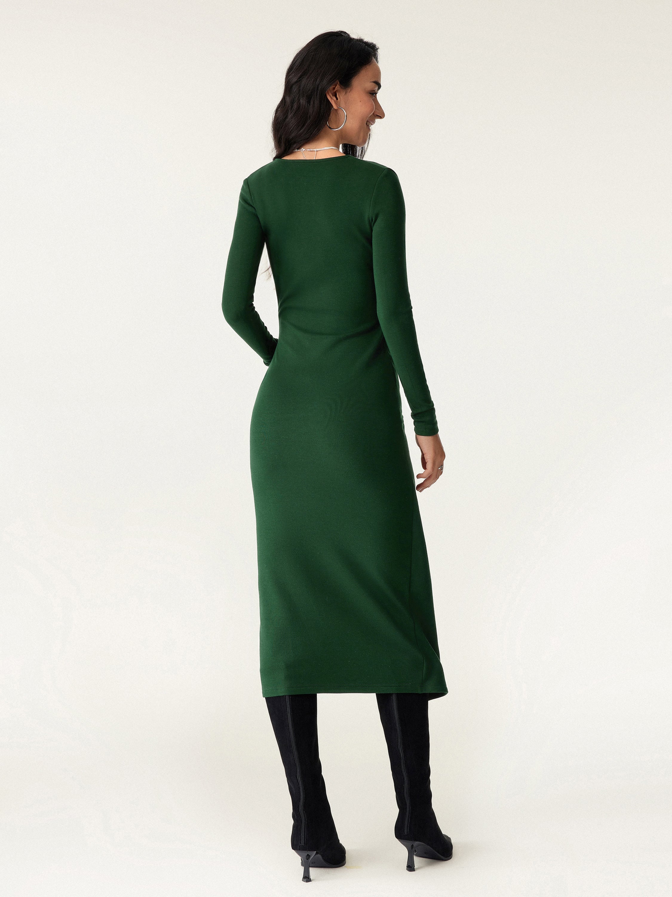 LuxeHeat Turtleneck Dress