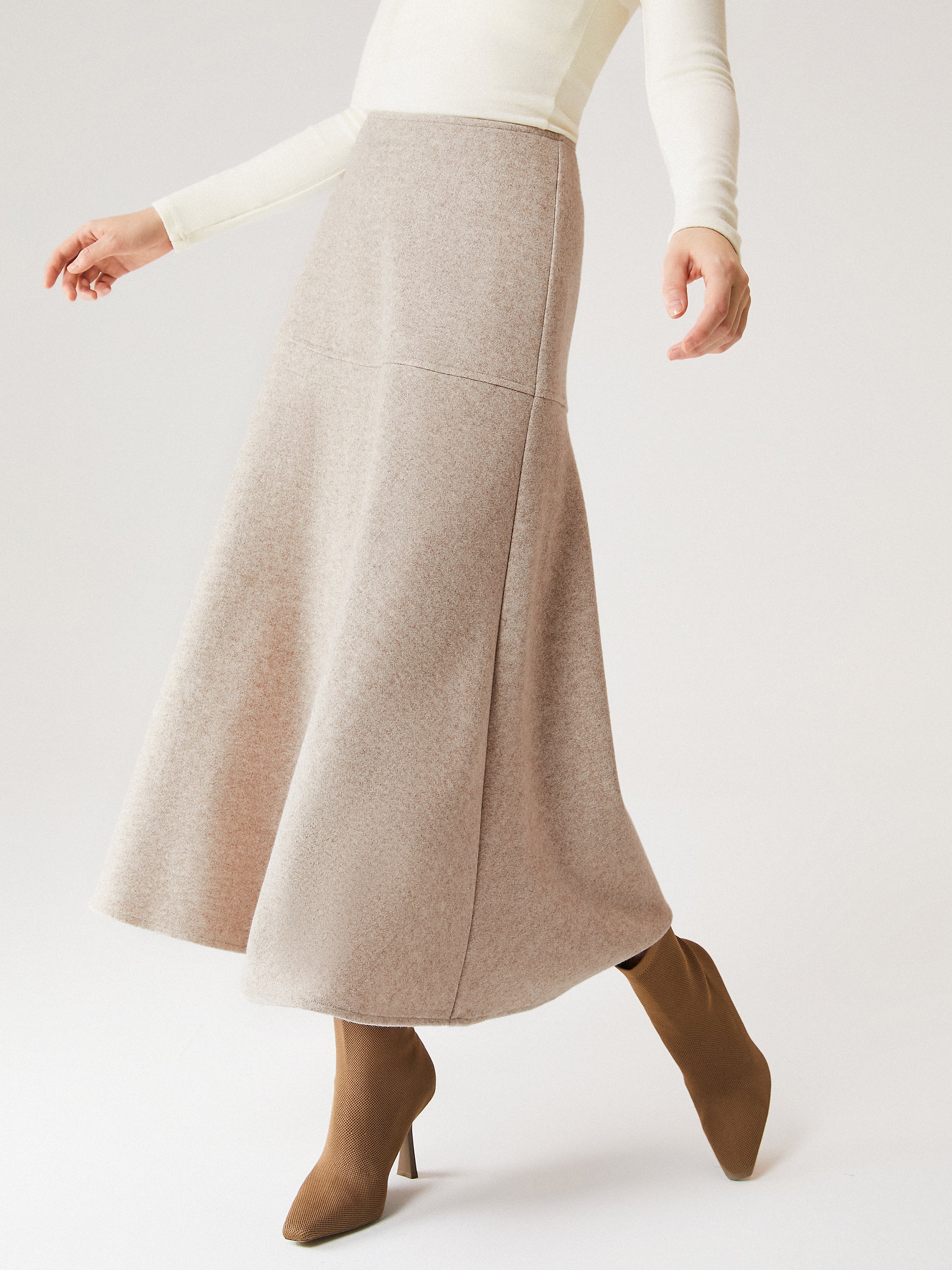 ContourWool Maxi Skirt