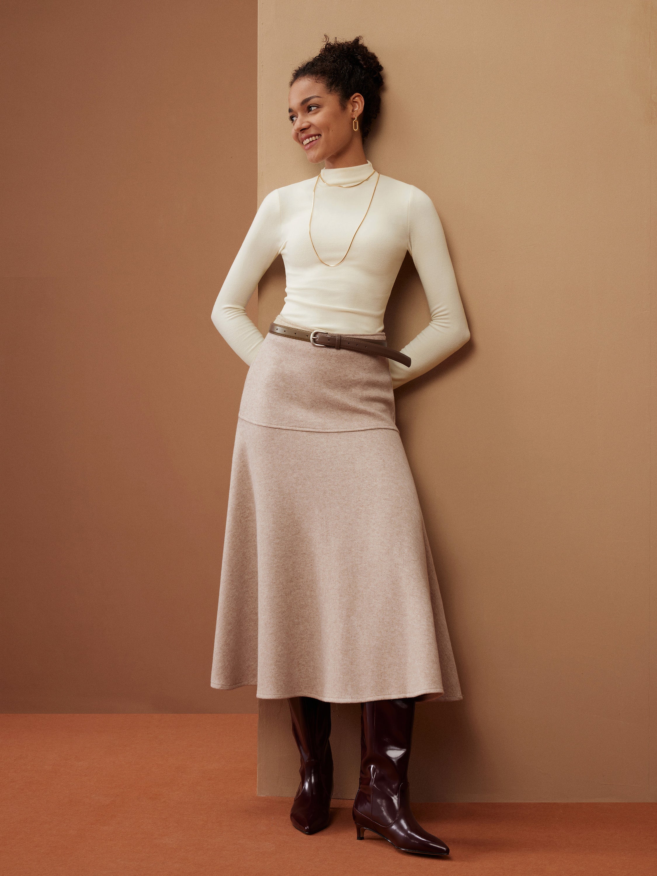 ContourWool Maxi Skirt