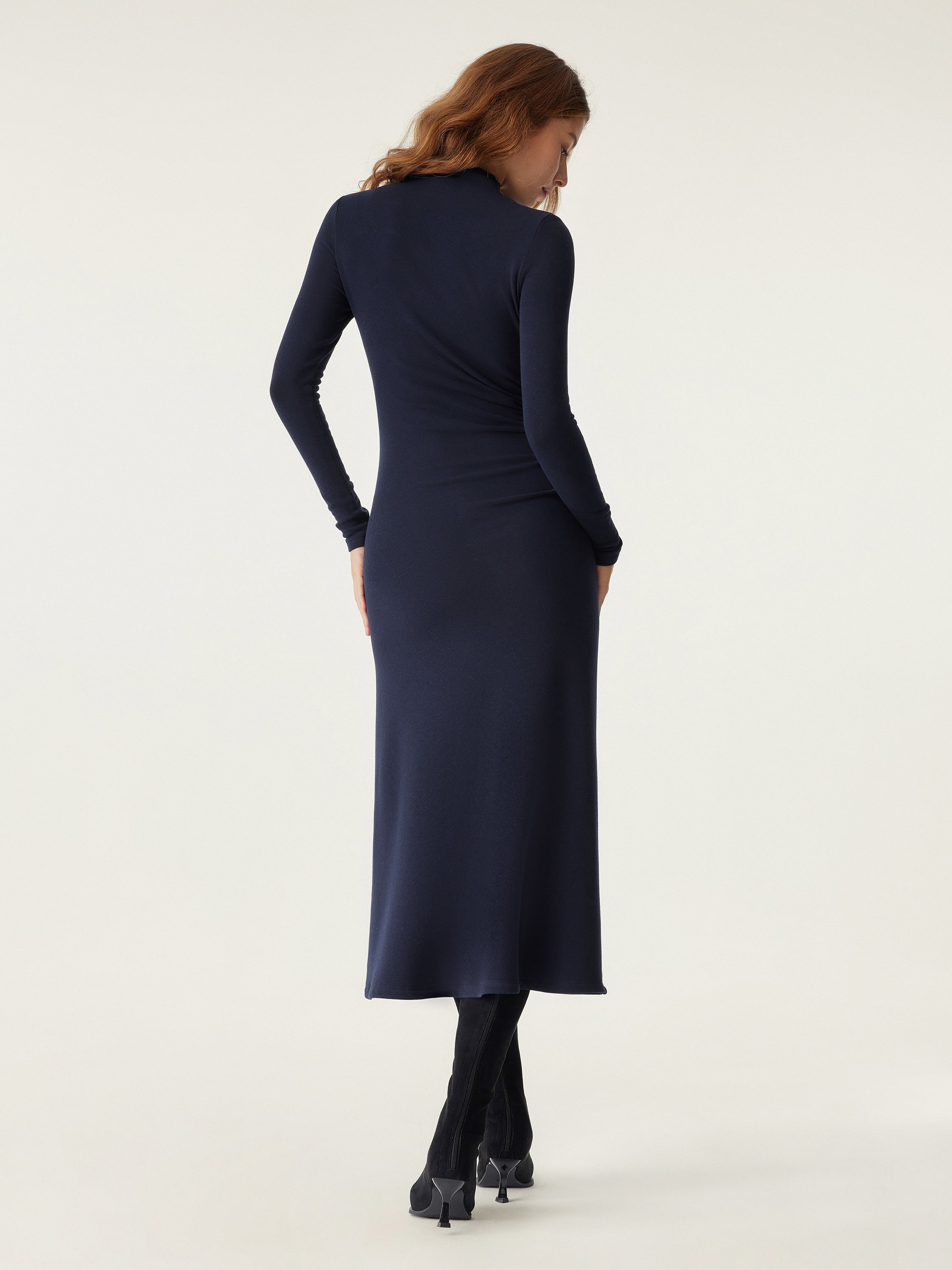 LuxeHeat Turtleneck Dress
