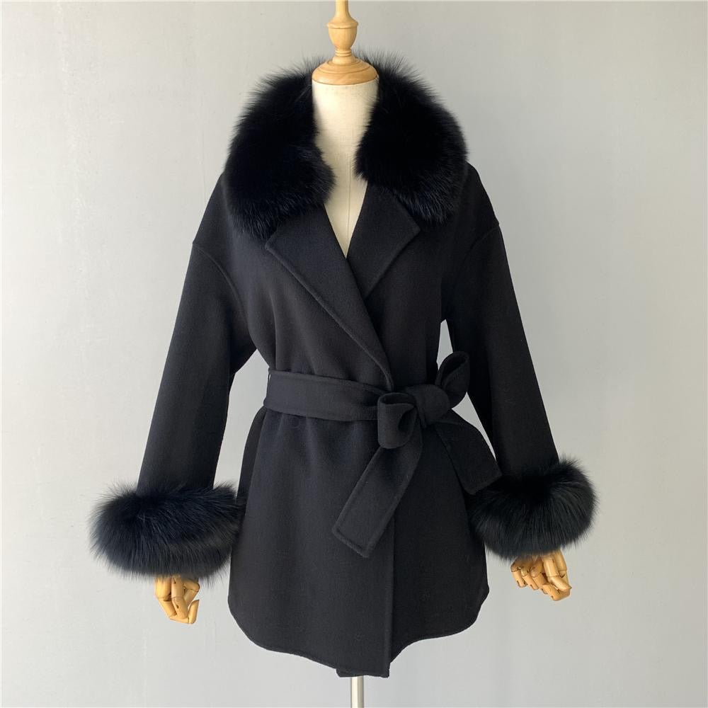 Lugano Cashmere Coat - Black
