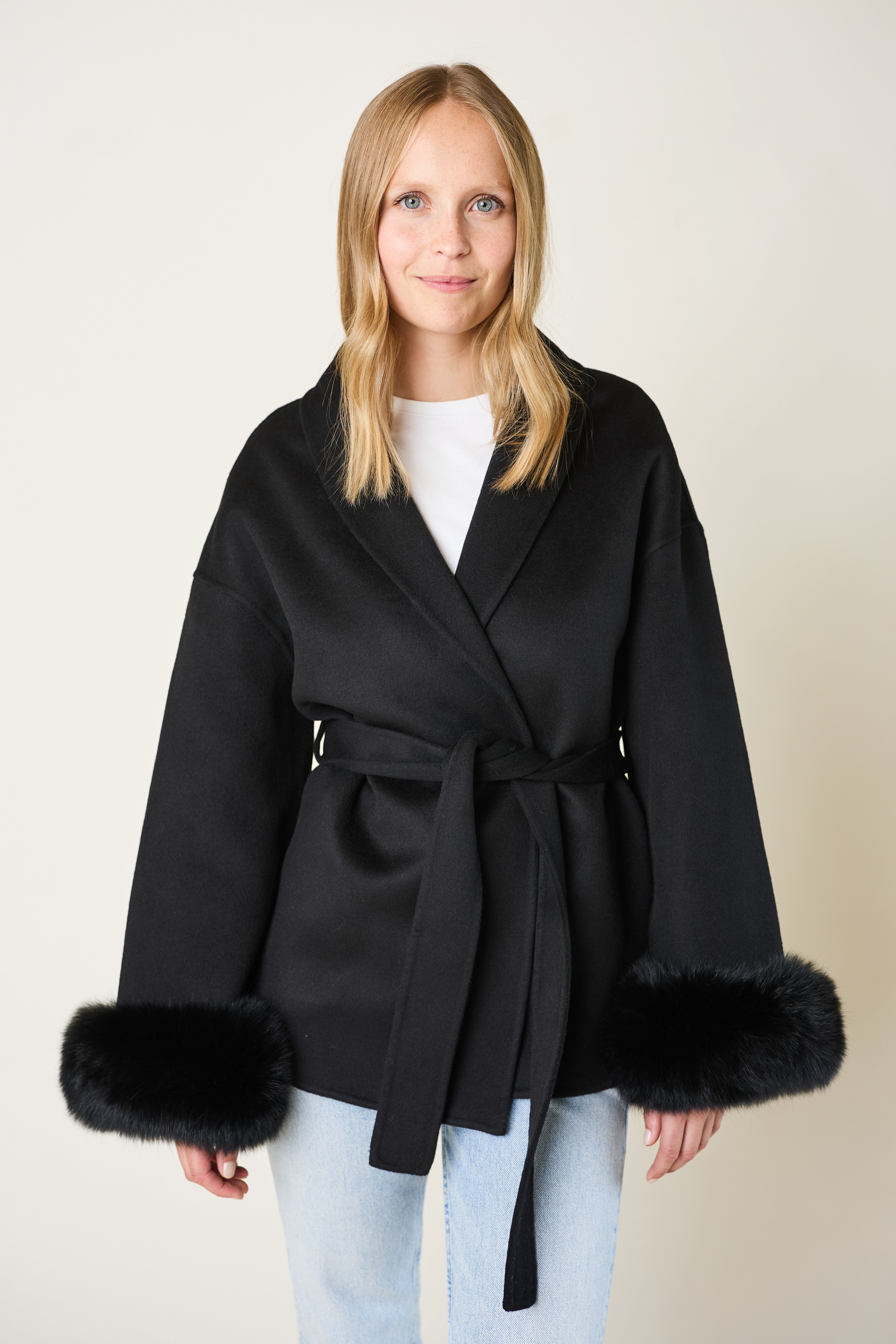 Andermatt Cashmere Coat - Black
