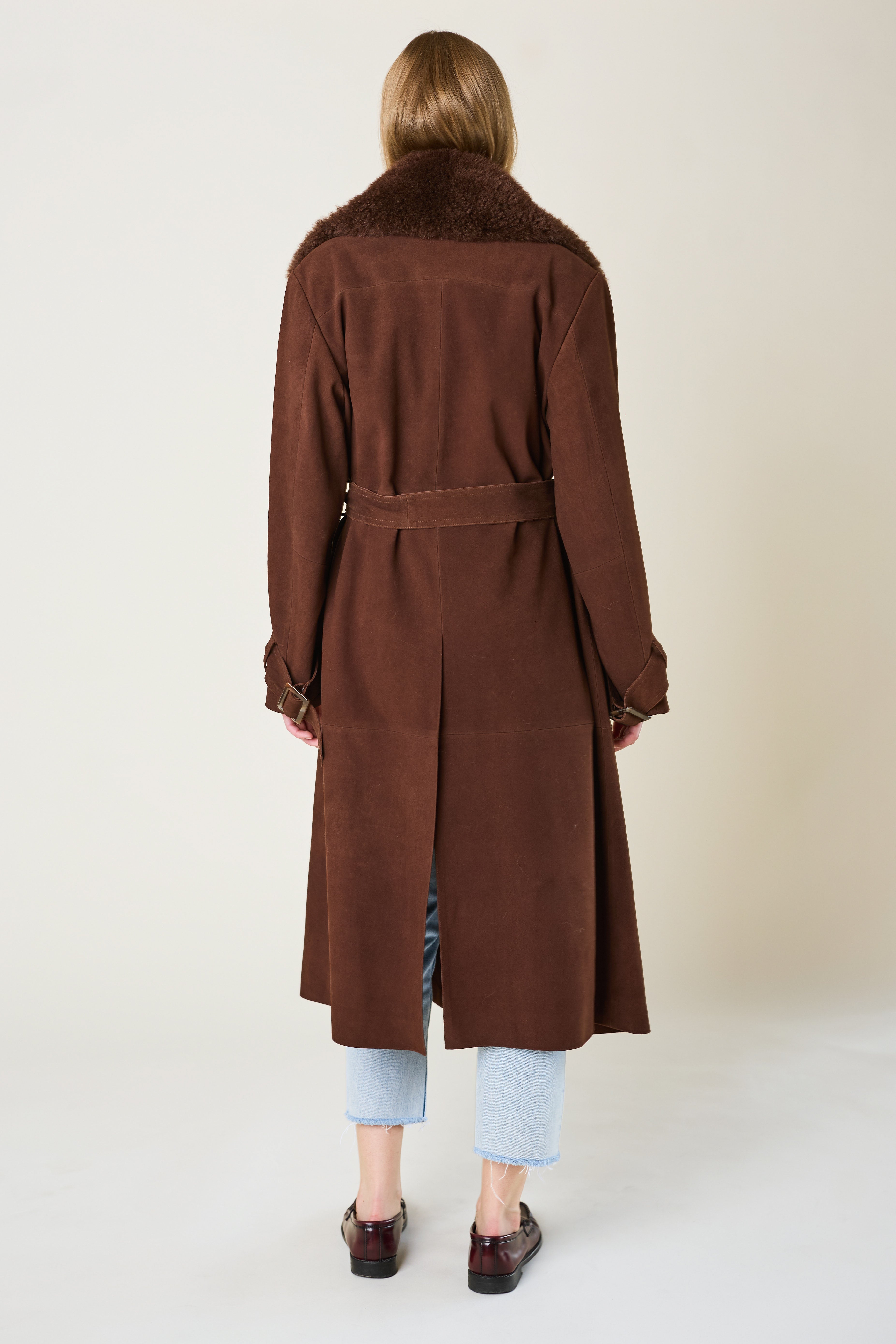 Kensington Suede Coat - Long