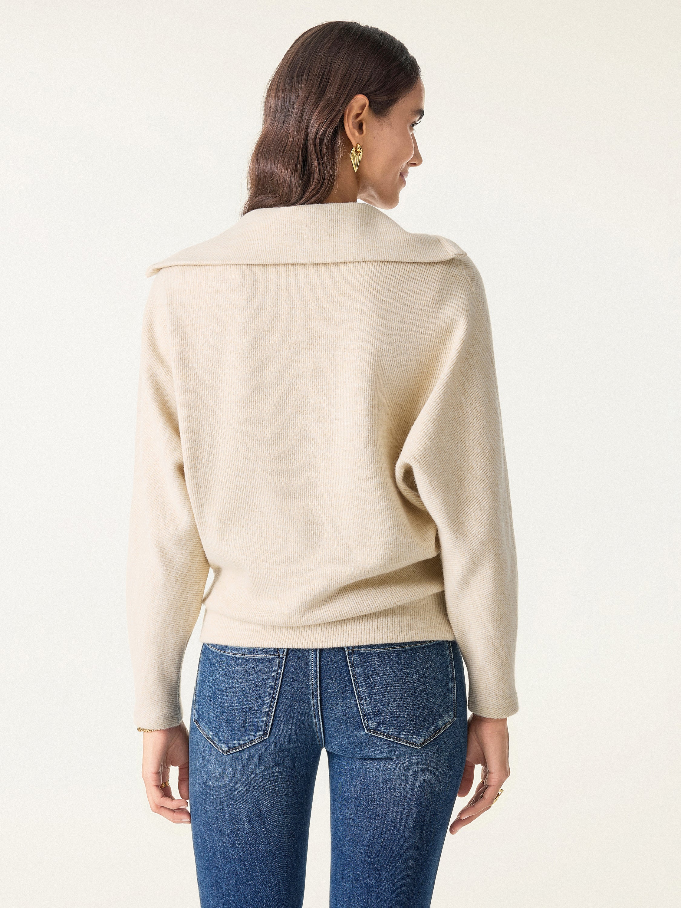 SoftEase Collared V-Neck Pullover